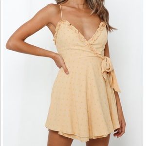 WHITE Hello Molly New Encounter Wrap Dress